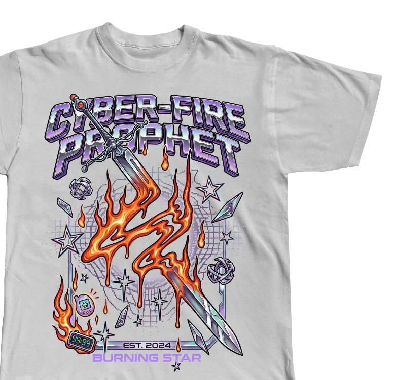 The Industrial Chrome Aesthetic Tees