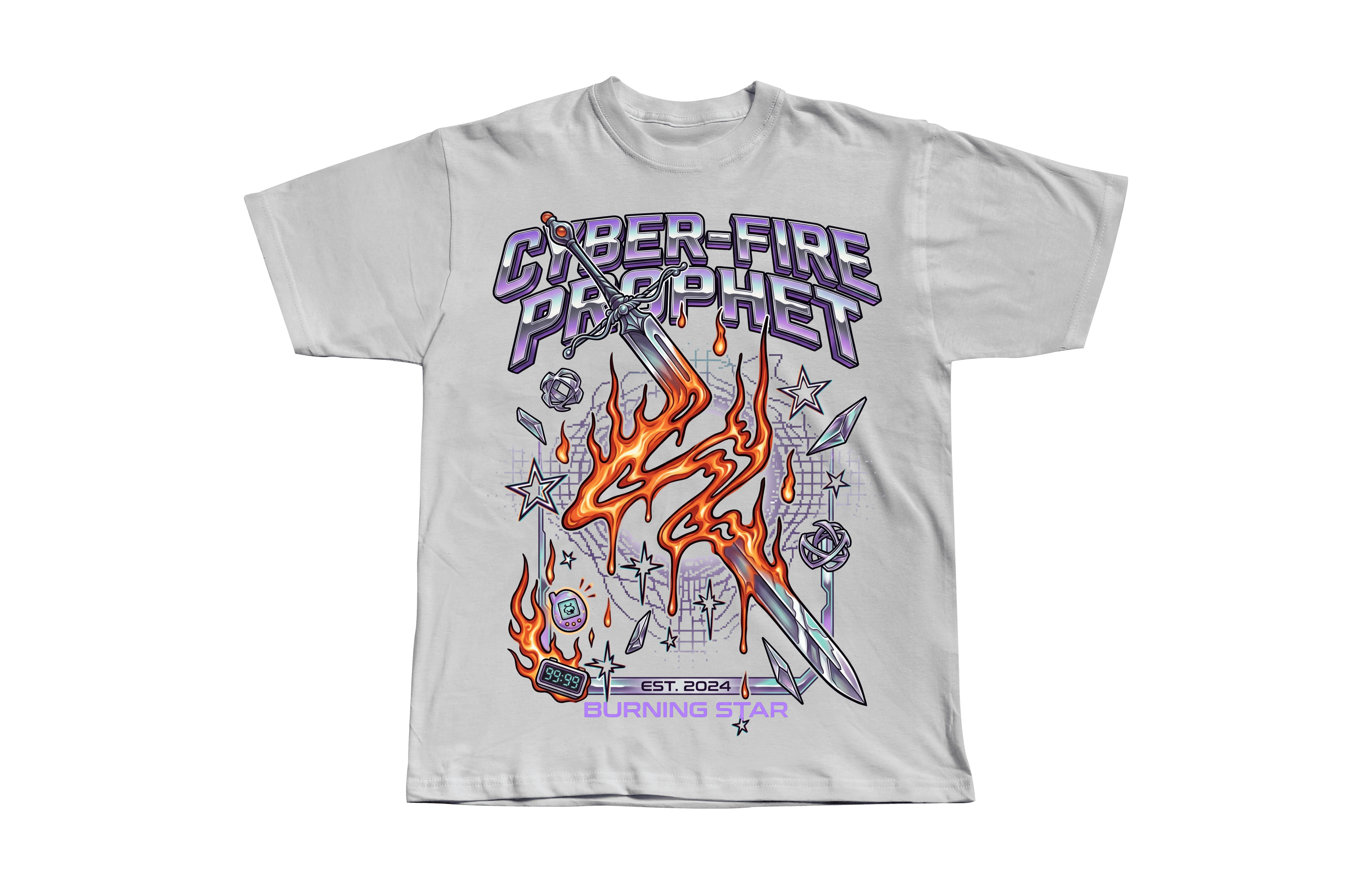The Industrial Chrome Aesthetic Tees
